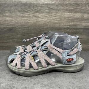 KEEN Whisper Sandals Womens Size 8 Blue Grey Closed Toe Water Walking